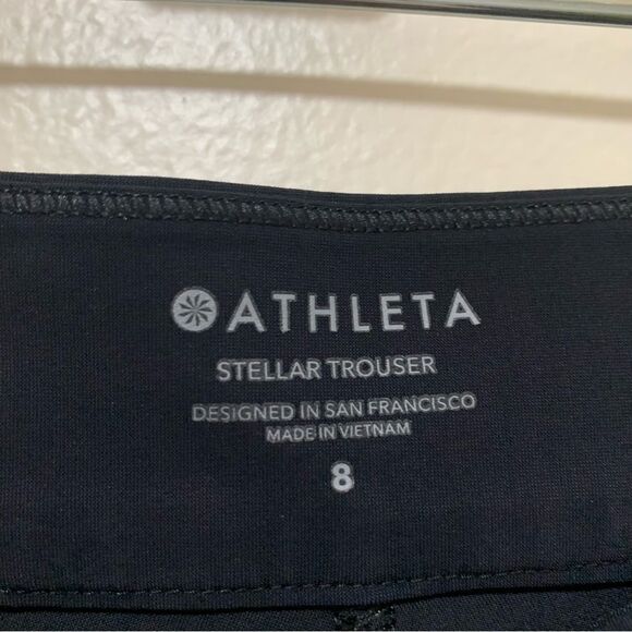 Athleta Stellar Black Trousers size 8 - Picture 6 of 10